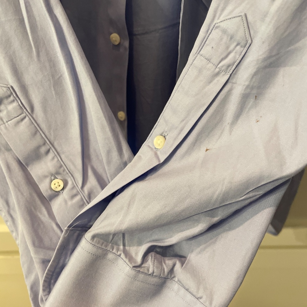 Sid Mashburn Blue Spread Collar Button Down - image 3